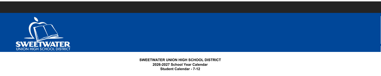 District School Academic Calendar for Chula Vista Senior High