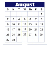 District School Academic Calendar for Gray for August 2026