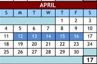 District School Academic Calendar for Cold Stream Alternative for April 2027