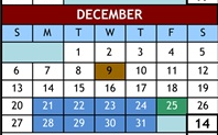 District School Academic Calendar for Cold Stream Alternative for December 2026