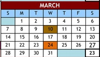 District School Academic Calendar for Cold Stream Alternative for March 2027