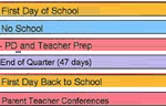 District School Academic Calendar Legend for Enos Garcia Elem