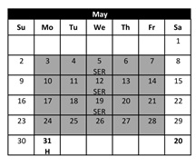 District School Academic Calendar for Temecula Preparatory for May 2027