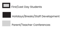 District School Academic Calendar Legend for Rover Elementary School