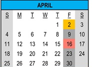 District School Academic Calendar for Fruitdale Elementary School for April 2027