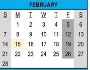 District School Academic Calendar for Fruitdale Elementary School for February 2027