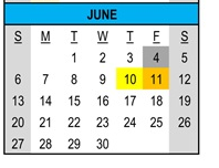 District School Academic Calendar for Fruitdale Elementary School for June 2027