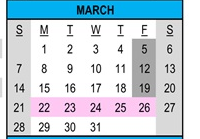 District School Academic Calendar for Fruitdale Elementary School for March 2027