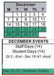 District School Academic Calendar for Clinton Elementary School for December 2026