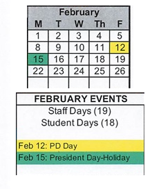 District School Academic Calendar for Clinton Elementary School for February 2027