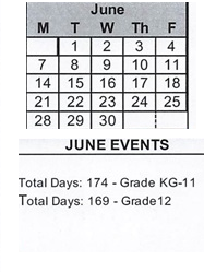 District School Academic Calendar for Clinton Elementary School for June 2027