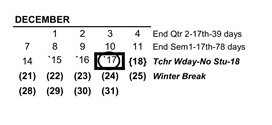 District School Academic Calendar for Sherman Elementary School for December 2026