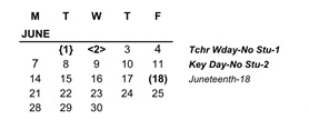 District School Academic Calendar for Sherman Elementary School for June 2027
