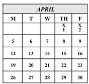 District School Academic Calendar for Edison Elementary for April 2027