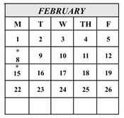 District School Academic Calendar for Edison Elementary for February 2027