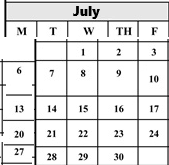 District School Academic Calendar for Edison Elementary for July 2026