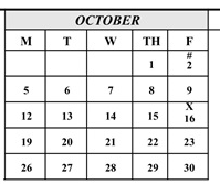 District School Academic Calendar for Edison Elementary for October 2026
