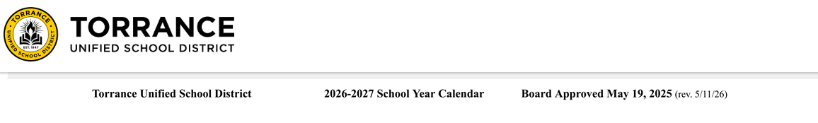 District School Academic Calendar for Edison Elementary