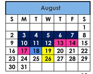 District School Academic Calendar for Forest Charter for August 2026
