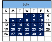 District School Academic Calendar for Forest Charter for July 2026