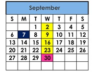 District School Academic Calendar for Forest Charter for September 2026