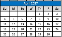District School Academic Calendar for Heritage Peak Charter for April 2027
