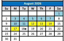 District School Academic Calendar for Heritage Peak Charter for August 2026