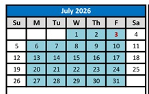 District School Academic Calendar for Heritage Peak Charter for July 2026