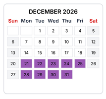 District School Academic Calendar for Beck Centennial Elementary School for December 2026
