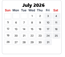 District School Academic Calendar for Beck Centennial Elementary School for July 2026