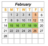 District School Academic Calendar for Cooper Elementary for February 2027