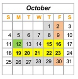 District School Academic Calendar for Cooper Elementary for October 2026