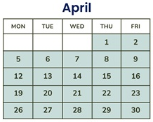 District School Academic Calendar for Avalon Elementary for April 2027