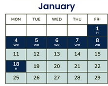 District School Academic Calendar for Avalon Elementary for January 2027