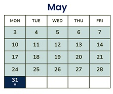 District School Academic Calendar for Avalon Elementary for May 2027