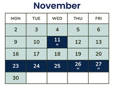 District School Academic Calendar for Avalon Elementary for November 2026