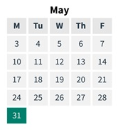 District School Academic Calendar for Hope for May 2027