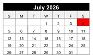 District School Academic Calendar for Minnehaha Elementary School for July 2026