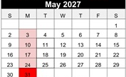 District School Academic Calendar for Minnehaha Elementary School for May 2027