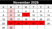 District School Academic Calendar for Minnehaha Elementary School for November 2026