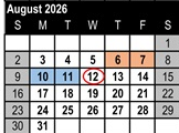 District School Academic Calendar for Foster (E.P.) Elementary for August 2026