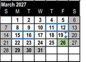 District School Academic Calendar for Foster (E.P.) Elementary for March 2027