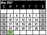 District School Academic Calendar for Foster (E.P.) Elementary for May 2027