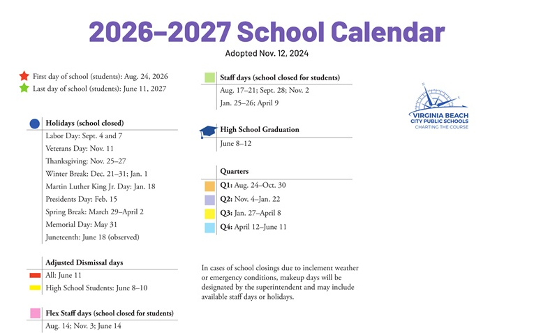 District School Academic Calendar Key for Providence Elementary