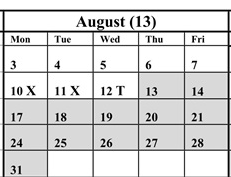 District School Academic Calendar for River Bend (oh) for August 2026