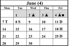 District School Academic Calendar for River Bend (oh) for June 2027