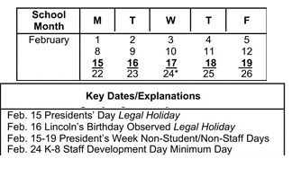 District School Academic Calendar for Grapevine Elementary for February 2027