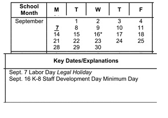 District School Academic Calendar for Grapevine Elementary for September 2026
