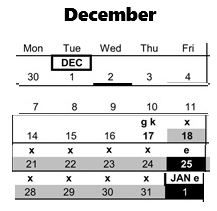 District School Academic Calendar for Maple Hill Elementary for December 2026