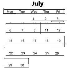 District School Academic Calendar for Maple Hill Elementary for July 2026